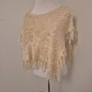 Cream Sweater Shrug For Comfort and Easy Movement 1 Size